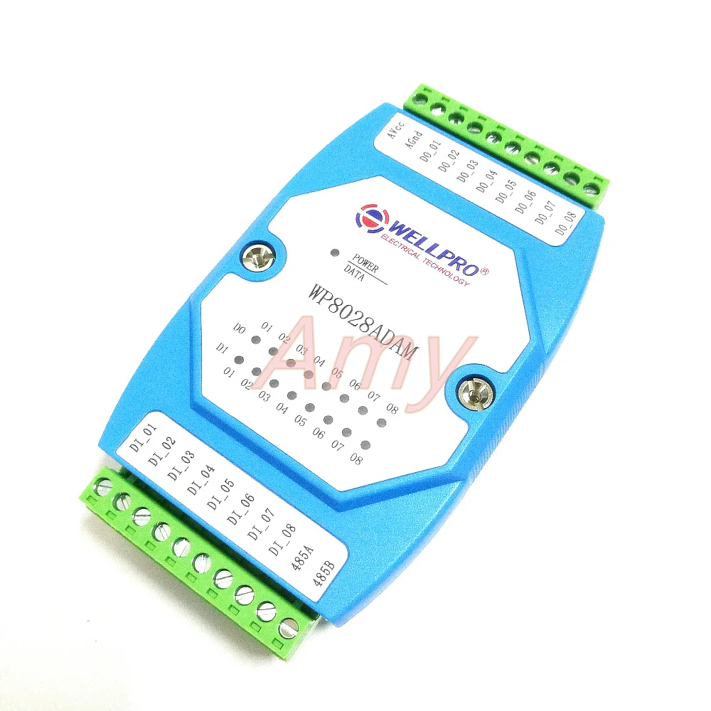 Цифровой входной и выходной модульный переключатель Φ 8DI / 8DO RS485 MODBUS | Электронные