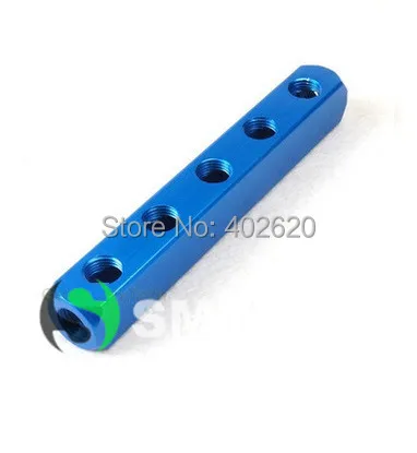 

free shipping G 1/4" 8 Ports 5 Ways Quick Connect Air Hose Aluminum Vacuum Manifold Block