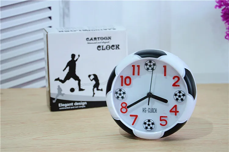 Креативный футбольный Настольный Будильник украшение футбольный мяч будильник настольные часы для спальни фанаты Кубка мира подарок