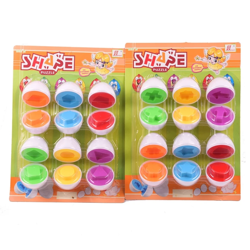 

Kids Puzzle Matching Egg 3D Puzzles Shapes Various Random Children Baby Infant Educational Toys Color Shape Recognition Puzzles
