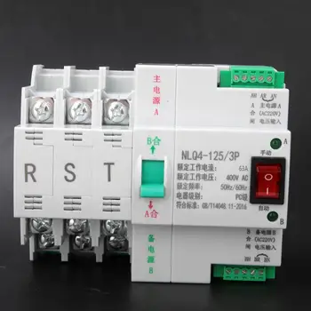 

63A 80A 100A AC 400V 3P 63/80/100A Dual Power Automatic Transfer Toggle Switch