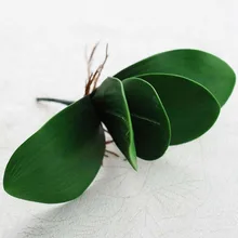 

Four Leaves Or three leaves Artificial Butterfly Orchid Silk Leaf Fake Flowers Home Wedding Party Decor Festive & Party Supplies