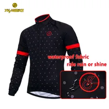 

YKYWBIKE Cycling Jacket Men Winter Waterproof Clothing Thermal Fleece Jacket Long Sleeve Top High Quality Windproof Women Jacket