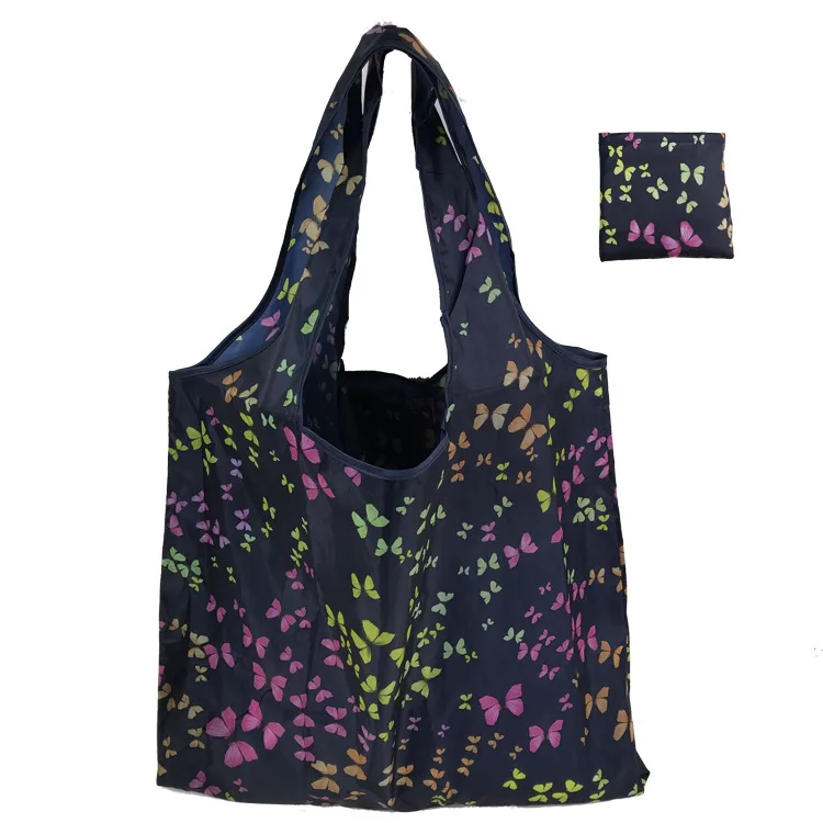 Модная женская складная сумка для покупок большая эко многоразовая сумка для покупок Портативная сумка через плечо складная сумка - Цвет: 11