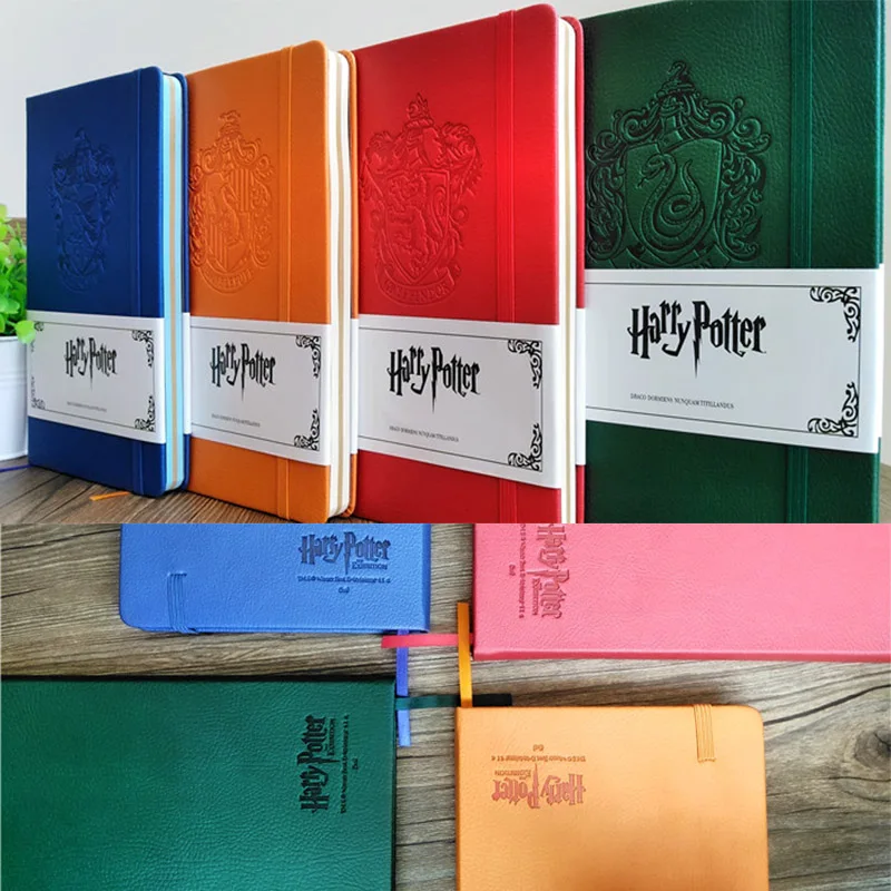 

Action figure Premium leather cover blank inside page New Magic Hogwarts Gryffindor Book Harri Potter Notebook Diary