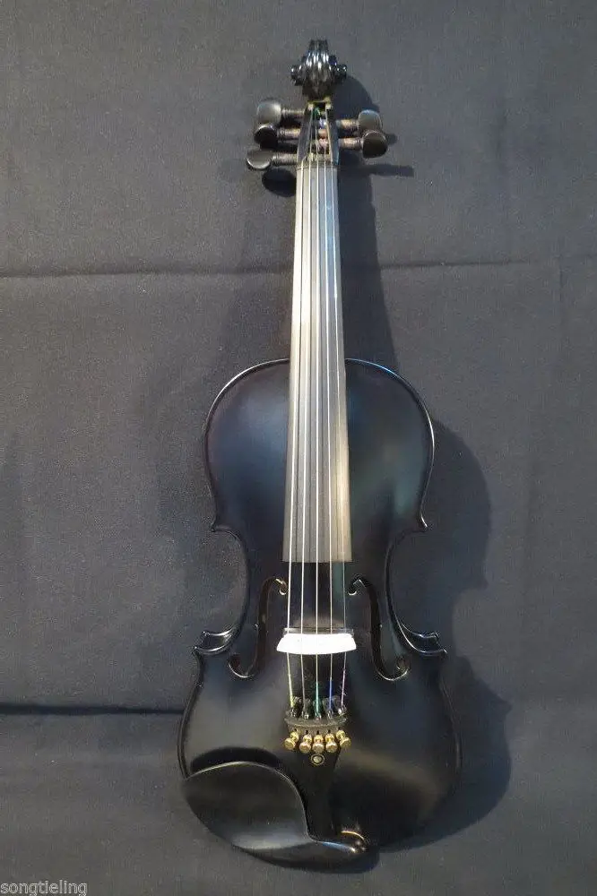 

Black colors 5 strings electric & acoustic violin 4/4 ,#7365