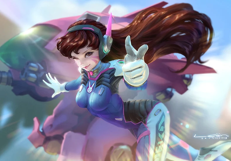 Осень D. va свитер с круглым вырезом для женщин D. va пуловер с длинными рукавами Dva Tracer Mei Soldier 76 Ultimate хлопковая толстовка
