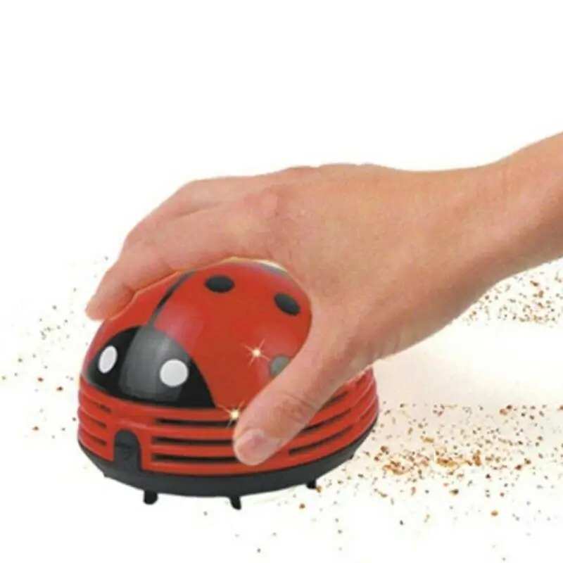 

Mini Cute Ladybug Desktop Vacuum Cleaner Dust Collector for Home Office Table Vacuum Cleaner Small Car Cleaner Creative Gifts