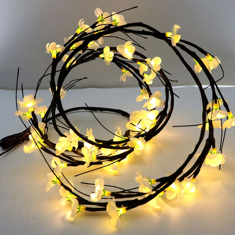 

Tree Vine Light Plum Blossom Vine Twig Branch Lights Wedding Decoration Outdoor Indoor Fairy Floral Garland Lights