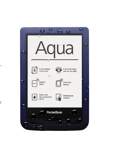 Тонкий кожаный чехол для PocketBook aqua(640) 50 шт./лот