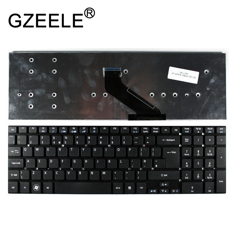 GZEELE для acer Aspire E15 E5-511 E5-511G E5-571 E5-571G E5-511P E5-521 E5-521G E5-531 E5-531G серии Клавиатура для ноутбука с британской раскладкой