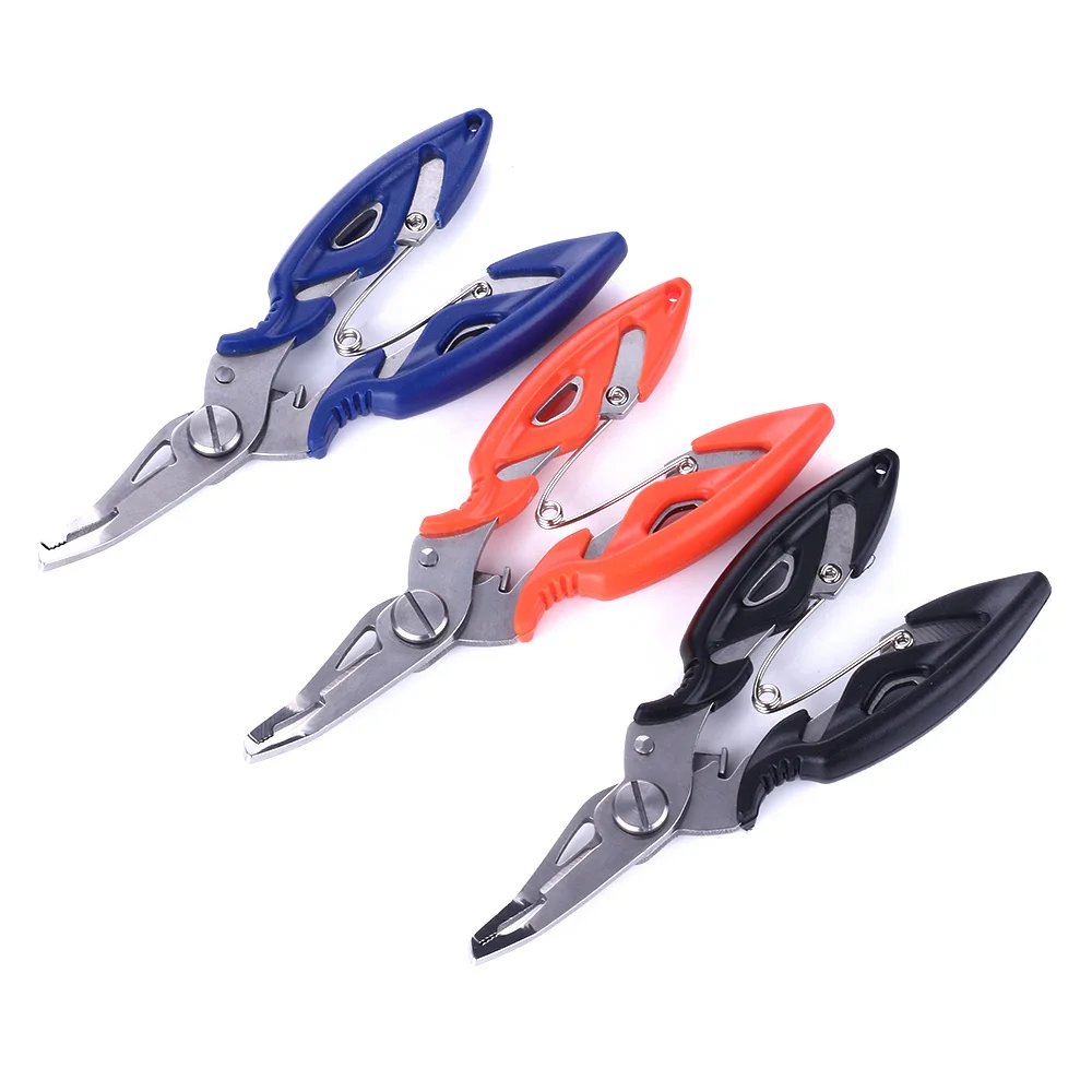 

HENGJIA Fishing Plier Scissor Braid Line Lure Cutter Tackle Tool Multi-function road sub-pliers Strong fishing line scissors