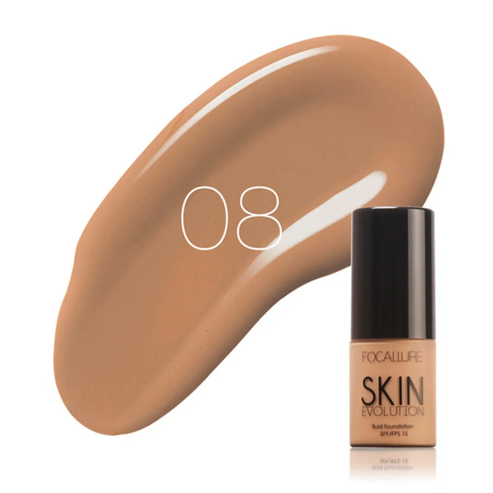 Естественный длительный бархат матовая Face Fluid консилер Foundation Primer SPF15 солнцезащитный