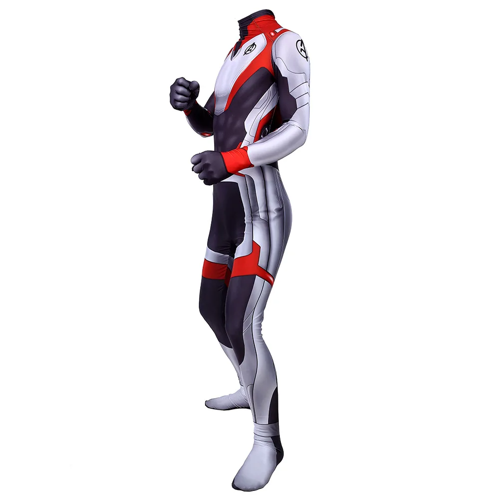 High Quality Avengers 4 Cosplay Costumes 3D Print Lycra Avengers Endgame film Quantum Realm Team Bodysuits for adult Jumpsuits