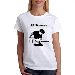Эд Ширан Футболка женская белая футболка с принтом novetly тенденции печати Футболка женская футболка Рубашка с короткими рукавами wt5345