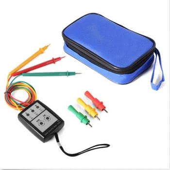 

1pcs Smart Digital 3 Phase Sequence Rotation Indicator Tester 200~480V Detector Checker Meter LED + Buzzer Outdoor Tools