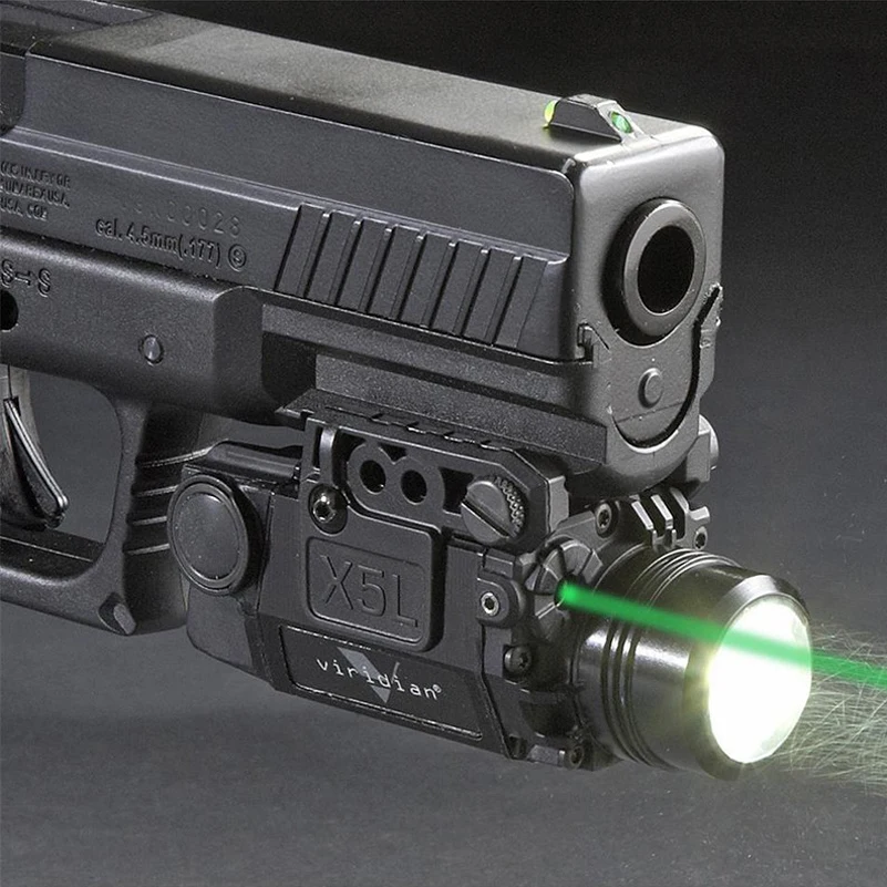 Tactical Green Laser Sight with LED Flashlight Combo with 20mm Universal Mount for Airsoft Pistol Handgun