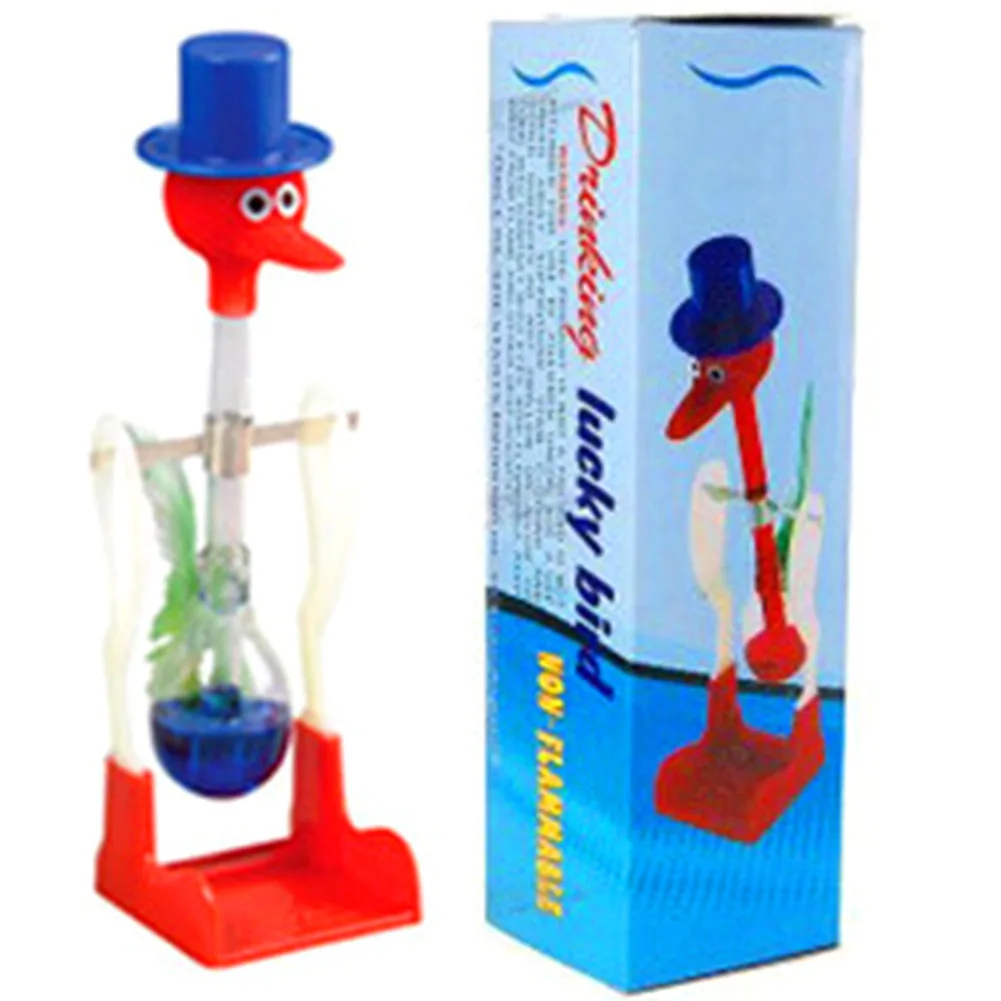 Polymer True Utility Lucky Drinking Bird Duck Toy Desk Toy Red