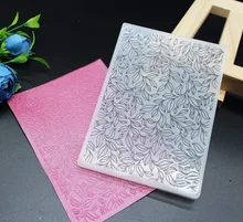 

2018 New Leaf Plastic Embossing Folders Stencils for Template Molds Photo Album Decoration Card Making Supplies