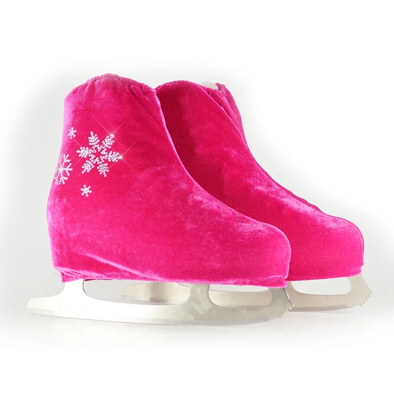 24 Colors Child Adult Velvet Ice Figure Skating Shoes Cover Solid Color