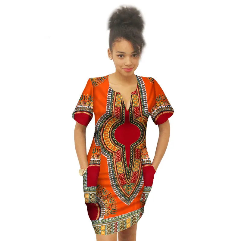 Summer-Africa-Above-Knee-Dress-for-Girl-Bazin-Riche-Dress-For-Child-African-Wax-Print-Plus(25)