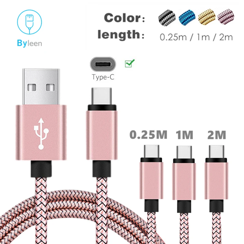 

0.25m/1m/2m Type C Charge Cable Charger USB-C Cabel For VIVO X27 iQoo Samsung Galaxy Note 8 9 S8/S9/S10 A7/A8 2018 A9 Star A70