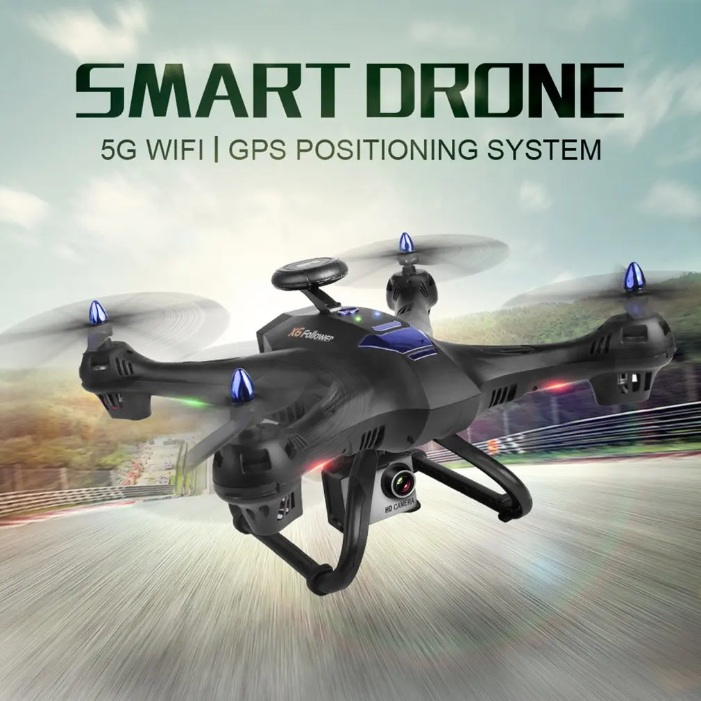 

X183 5.8G Dual GPS RC Quadcopter Drone Aircraft Toys with 2.0MP HD FPV Camera Follow Me Hovering One Key Return rc Dron Toy Gift