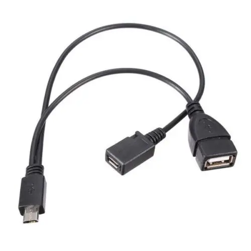 Micro Usb Male To Usb Female Host Otg Cable + Micro Usb Adapter Y