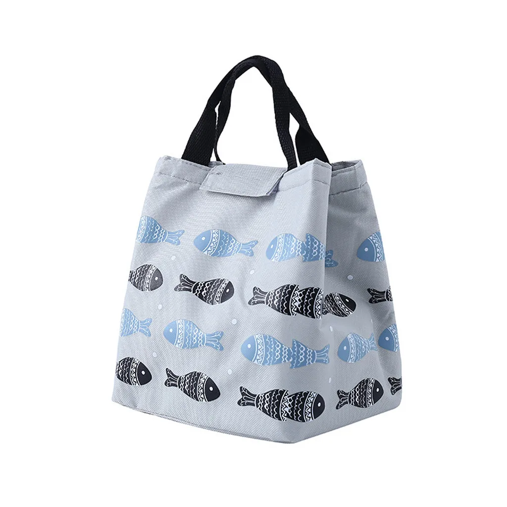 

2019 cute pattern Waterproof Thermal Cooler Insulated Lunch Box Portable Tote Storage Picnic Bag for office school picnic#y40