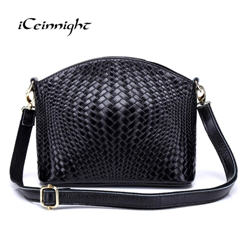 

iCeinnight Geunine Leather Women Crossbody Bag High Quality Shoulder Bag 2017 Design Famous Luxury Brand Messenger Bag Female