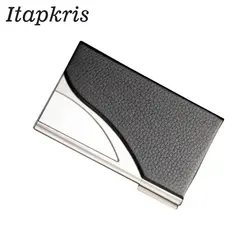 Itapkris кредитной держатель для карт крышка Для мужчин кожа Алюминий ID Slim Card Case Бизнес держатель для карт блокирование банк кредитных карт