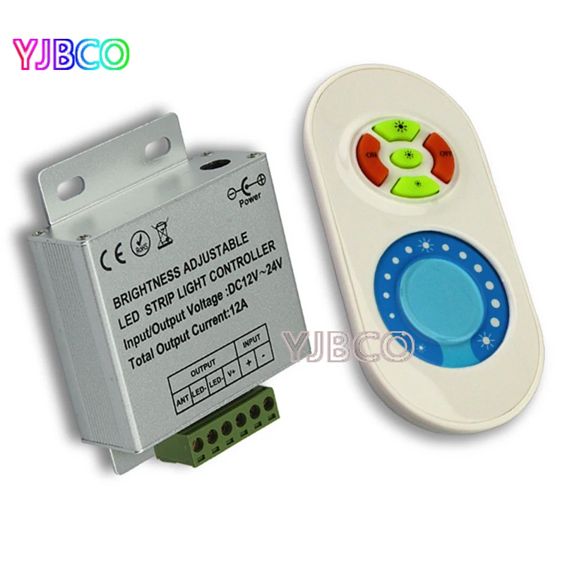 

MiBOXER FUT041 output 10A single color 433MHz LED Strip Dimmer for led single color strip light,DC12V-24V