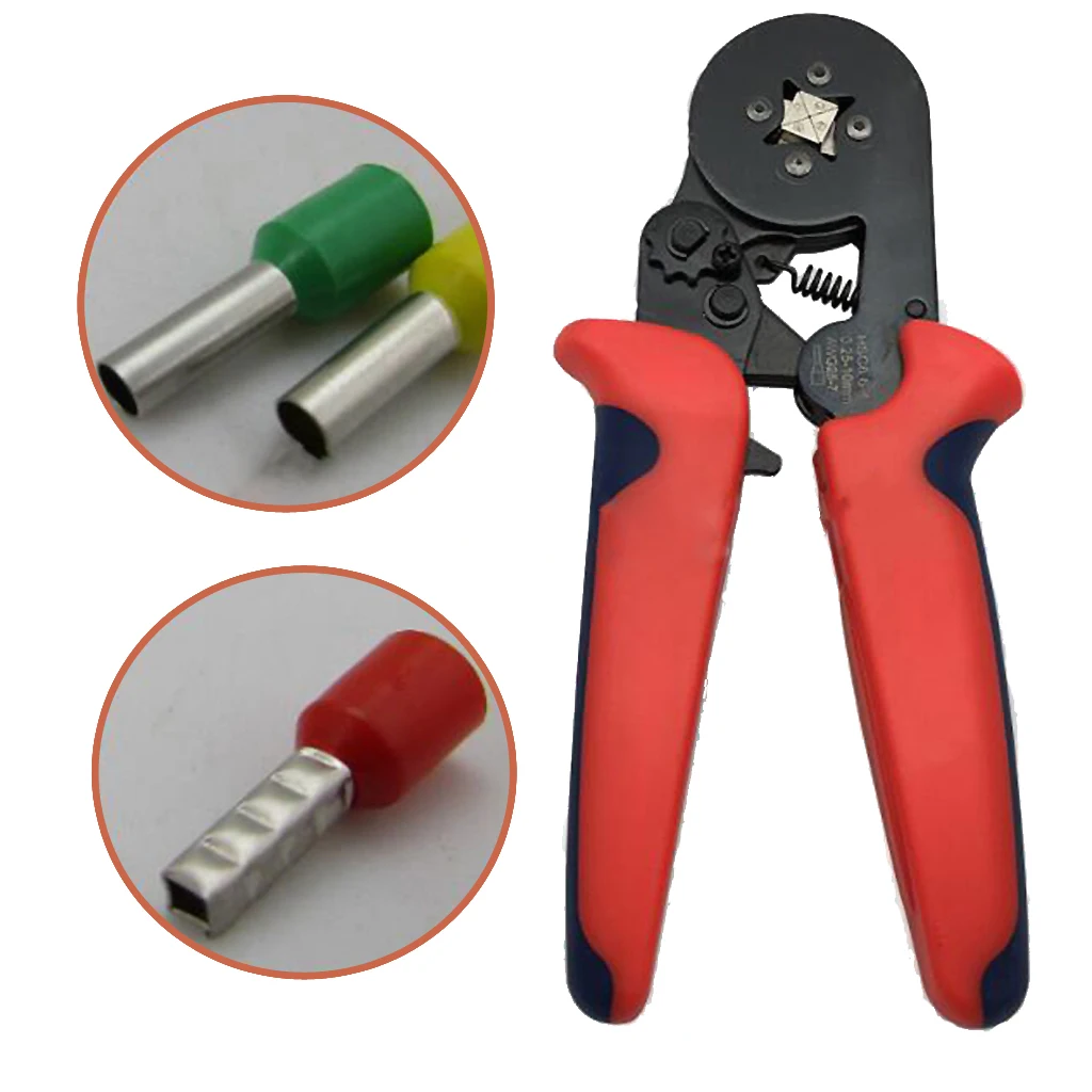 

Ratcheting Wire Terminal Crimper for Gage Wire Ends Ferrules A AWG23-10, Crimping capacity: 0.25-6mm2