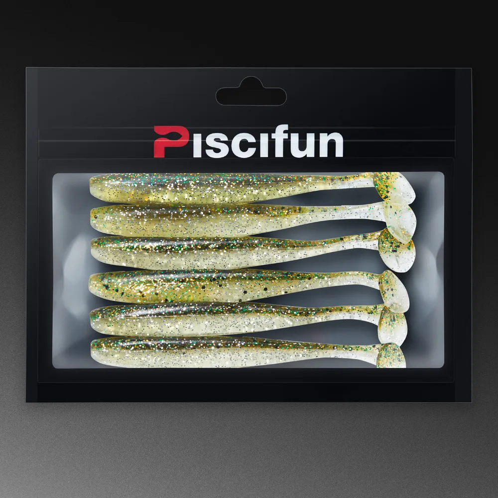 Piscifun 6 шт./лот мягкие приманки 4 3 г 90 мм приманка для рыбалки имитация мягкой рыбы