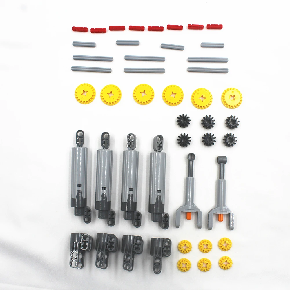 46pcs TECHNICAL LINEAR ACTUATOR PRO KIT Cylinder Piston power functions robot car gear axle connector pack compatible with lego