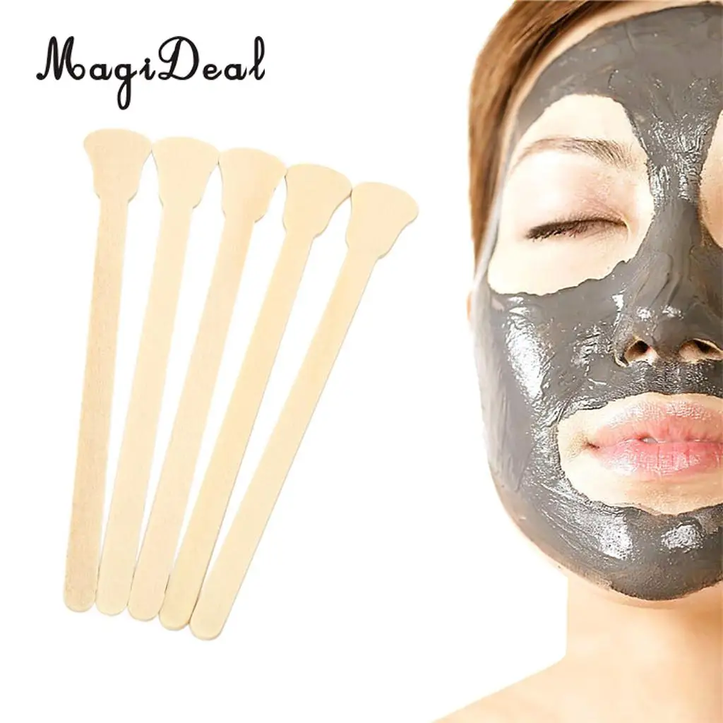 50 Pieces Wooden Waxing Applicators Sticks for Face & Eyebrows Wax Spatula Hair Removal safety and non-toxic