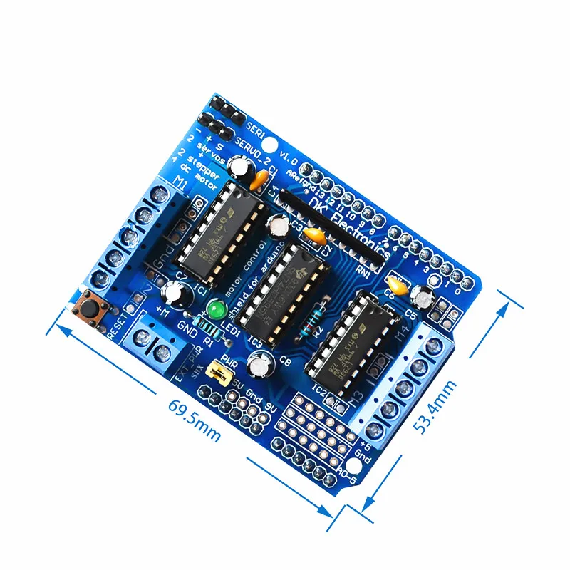 L293D щит управления двигателем плата расширения привода двигателя для Arduino Щит