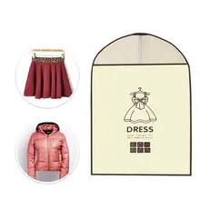 10 шт. одежда платье юбка чехол от пыли для одежды Чехлы для костюма одежда платье для хранения и переноски сумка Размер M(бежевый