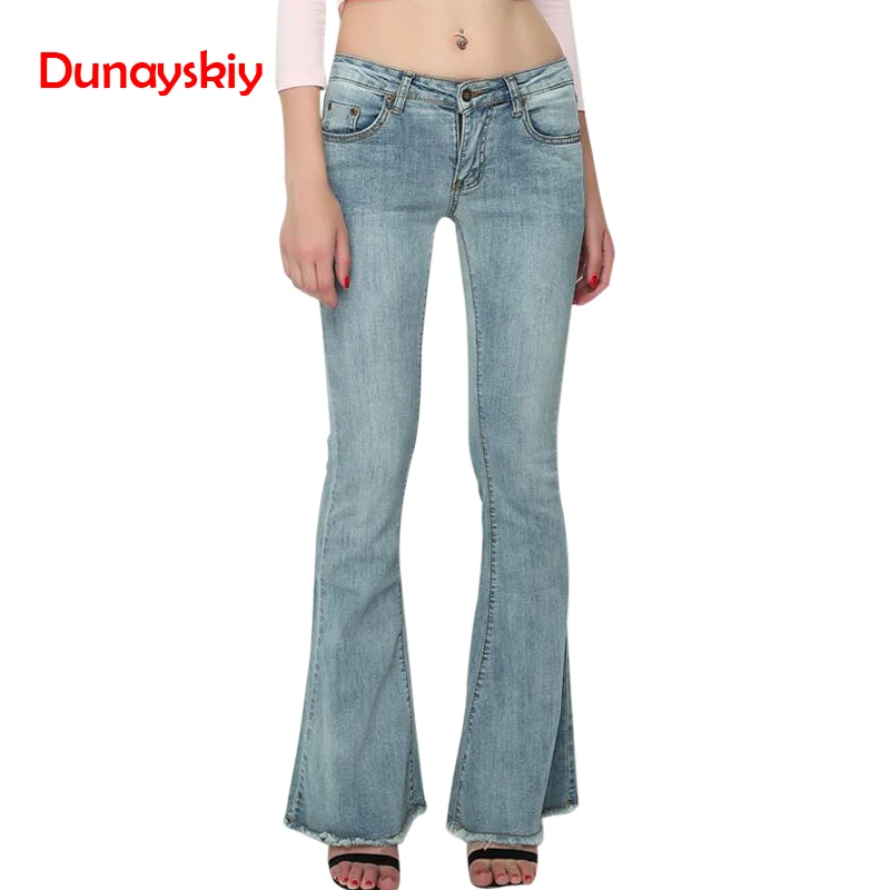 FUNNKI Women Denim Pants Hole Ripped Side Stripe High