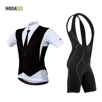 

WOSAWE Summer Men Cycling Set Quick Dry Cycling Jersey Shirt+ Bike Short Downhill Bid Shorts Men Cycling Ropa De Ciclismo Pro