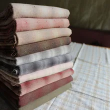 Японская пряжа окрашенная хлопчатобумажная ткань для основного лоскутного шитья кошелька для шитья, рукоделия 140 см* 100 см