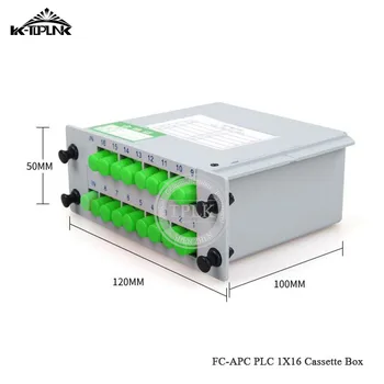 

10pcs 1*16 FC APC PLC splitter Cassette box 1*16 splitter Fiber Optical Coupler Cassette Box PLC Splitter Card Module Insert