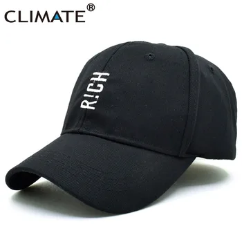 

CLIMATE New Women Men RICH LifeBaseball Caps Cool Black Dad Caps Youth Funny Cotton Baseball Hip Hop Snapback Hat Cap Men Women