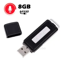 Портативный маленький цифровые диктофоны 8 ГБ USB Secret регистраторы U диск перезаряжаемые мини ручка звук диктофон офисные совещание интервью