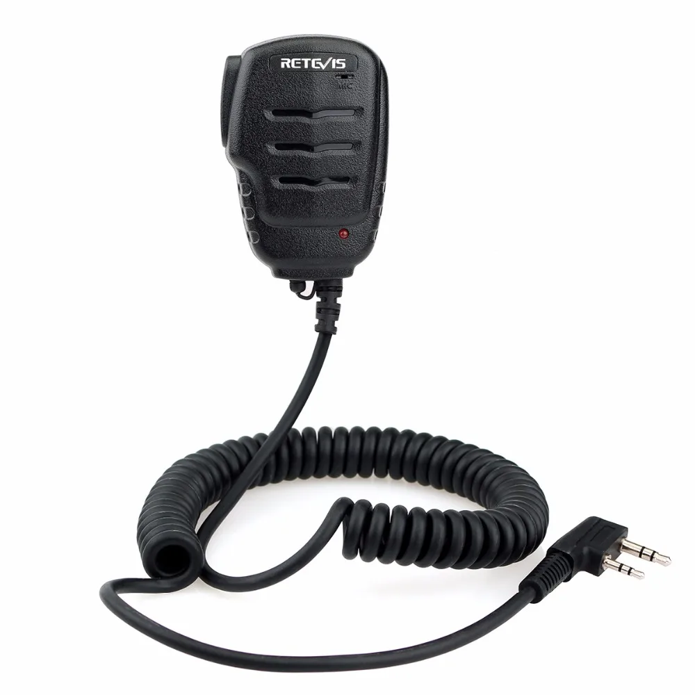 Retevis rs-111 2Pin удаленного Динамик микрофон для Kenwood Baofeng UV-5R Retevis H777 rt5r rt22 RT3 RT5 Двухканальные рации c9052a