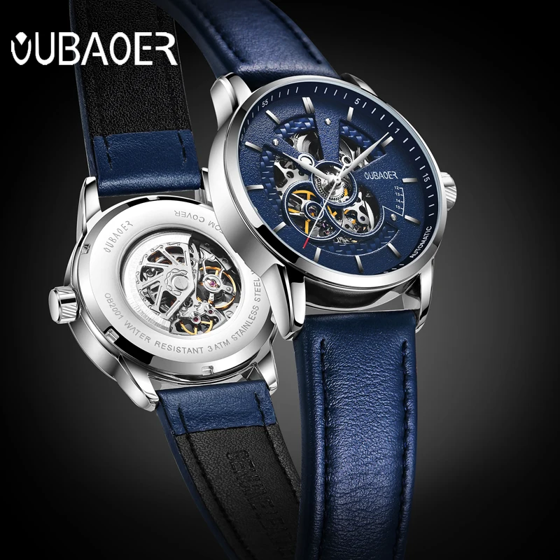 

dropshipping Men Mechanical Watches Luxury Automatic Gold Tourbillon Clock Skeleton Transparent Male Wristwatch zegarki meskie