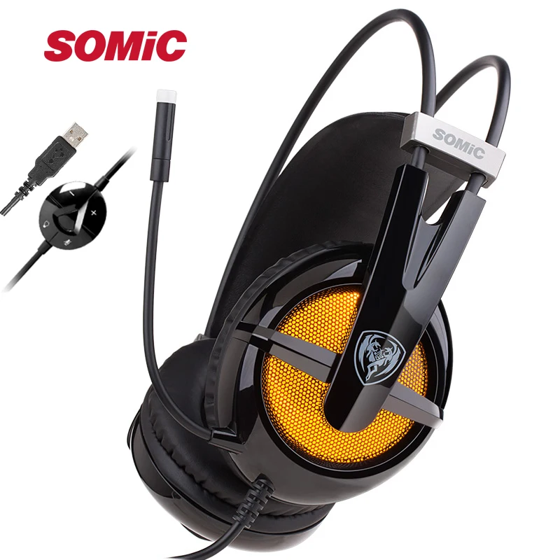 SOMIC G938 Virtual 7.1 Surround Sound Headphones Noise Isolation