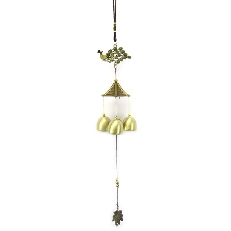 Винтаж Павлин Wind Chime анти ржавчины колокольчики дома уличный дворовый садовый стены окно висит украшения