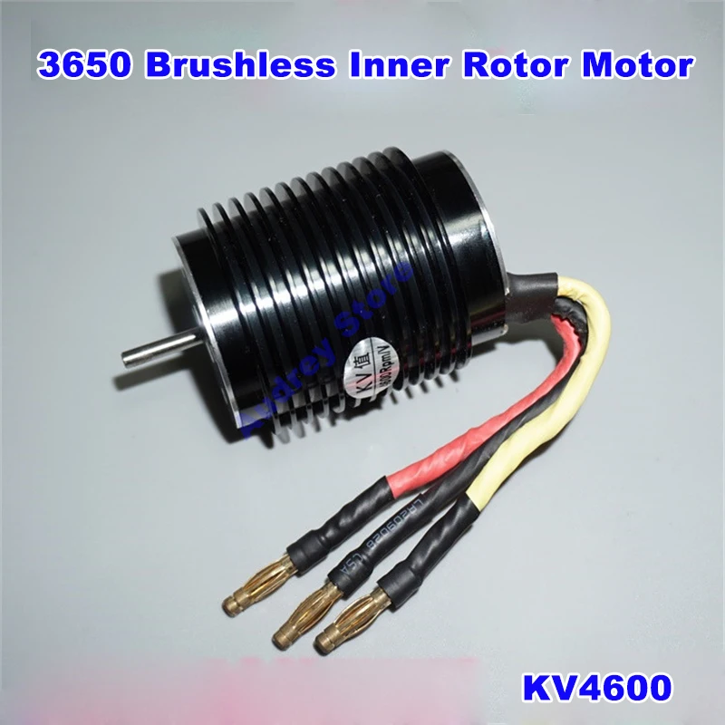 

DC12V New 3650 High Speed Brushless Inner Rotor Motor BMS3650 KV4600 55000rpm with Radiator For model car