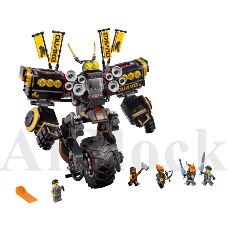 70632 ниндзя Quake Mech модели-роботы строительные блоки 1346 частей кирпичи мальчики подарки на день рождения Детские развивающие игрушки Ffor детей